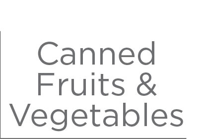 Canned Fruits and Vegetables